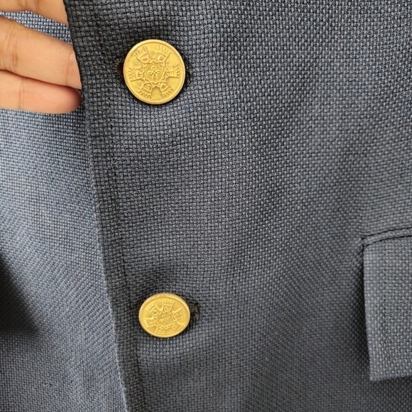 Saks Fifth Avenue Men's Blazer Dark Blue Size 43L #200 - Picture 4 of 6